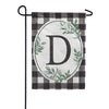 Carson Monogram Garden Flag - Buffalo Check