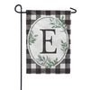 Carson Monogram Garden Flag - Buffalo Check