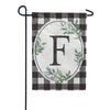 Carson Monogram Garden Flag - Buffalo Check