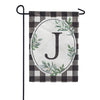 Carson Monogram Garden Flag - Buffalo Check
