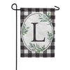 Carson Monogram Garden Flag - Buffalo Check
