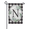 Carson Monogram Garden Flag - Buffalo Check