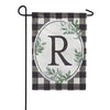 Carson Monogram Garden Flag - Buffalo Check