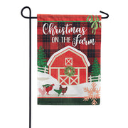 Carson Holiday Farm Garden Flag