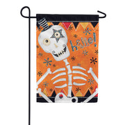 Carson Glittertrends Garden Flag - Halloween Hello