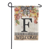 Carson Monogram Garden Flag - Autumn Spray