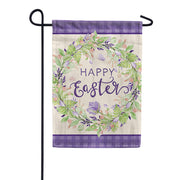 Carson Sweet Easter Wreath Garden Flag