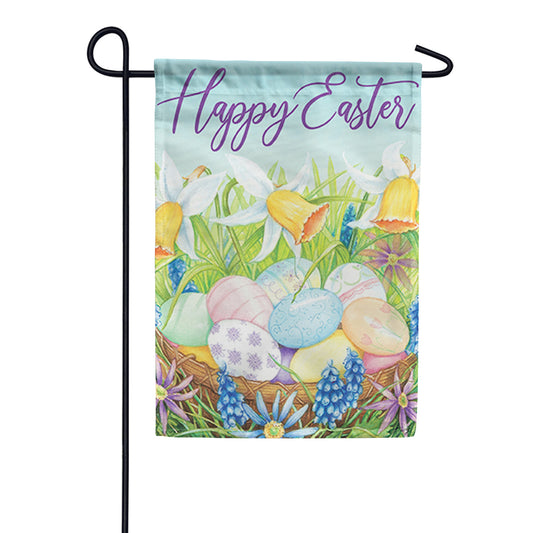 Carson Eggs Basket Garden Flag