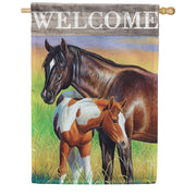 Carson Mare & Foal Garden Flag
