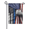 Carson Back the Blue Glitter Trends Garden Flag