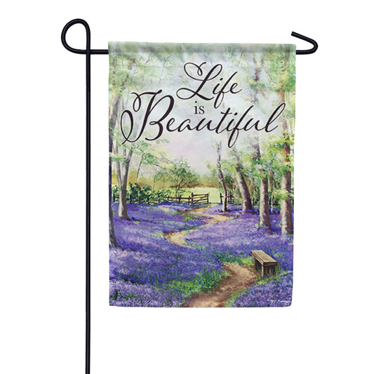 Carson Life is Beautiful Dura Soft Garden Flag