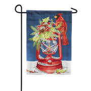 Carson Glittertrends Garden Flag - Holiday Lantern