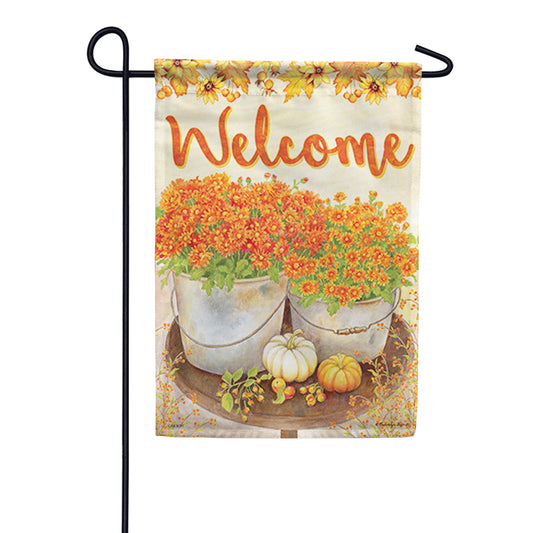 Carson Mums & Pumpkins Garden Flag