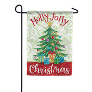 Carson Holly Jolly Tree Garden Flag