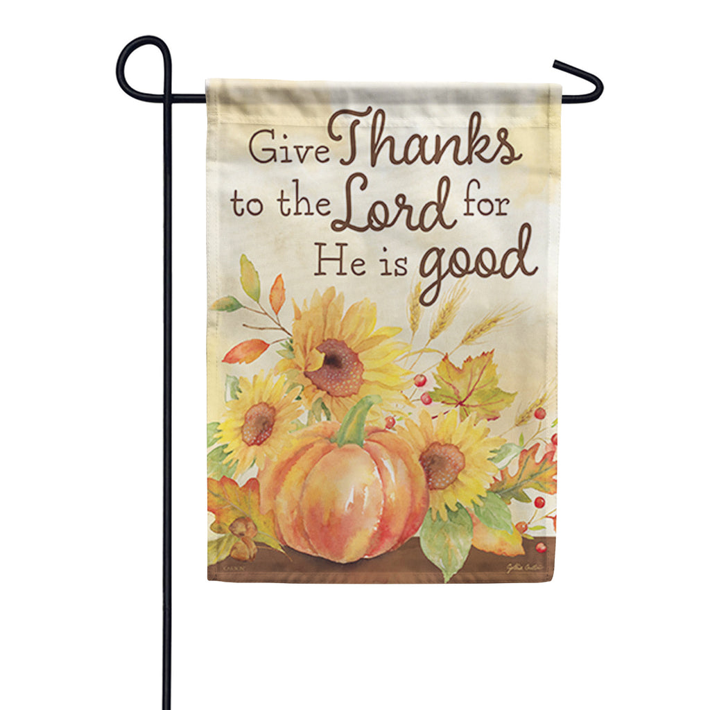 Carson Give Thanks to the Lord Garden Flag