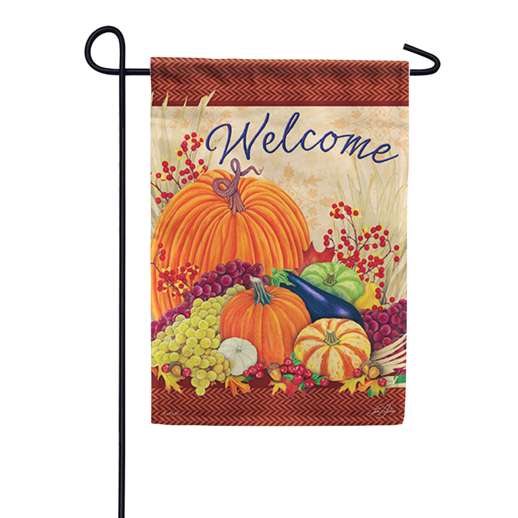 Carson Thanksgiving Bounty Garden Flag