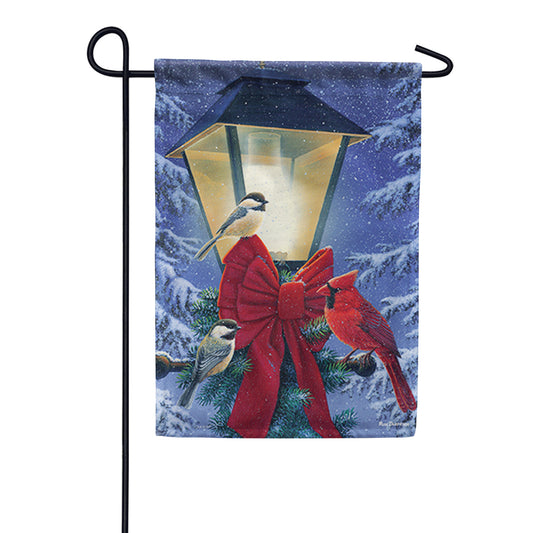Carson Holiday Night Light Garden Flag