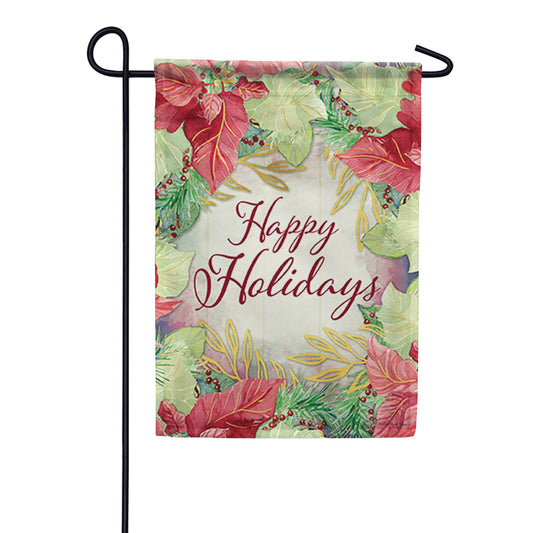Carson Holiday Wishes Garden Flag