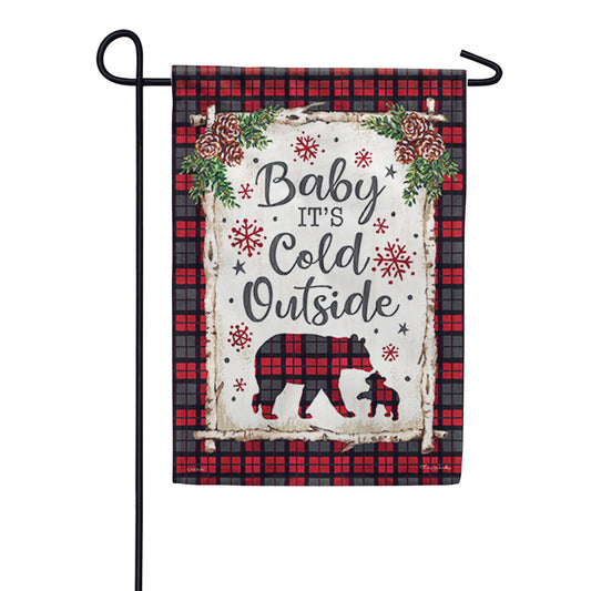 Carson Baby It's Cold Garden Flag