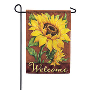 Carson Glittertrends Garden Flag - September Sunflower