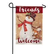 Carson Snowman & Fox Garden Flag
