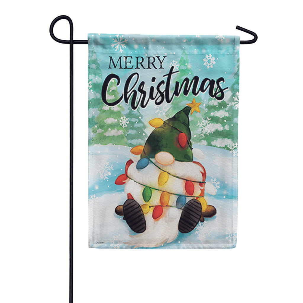 Carson Christmas Gnome Garden Flag