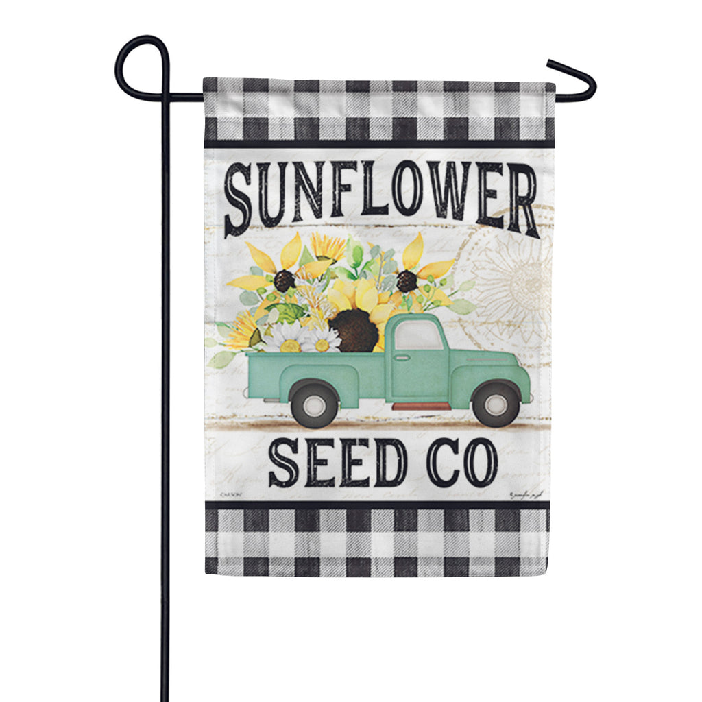Carson Sunflower Seed Co. Garden Flag
