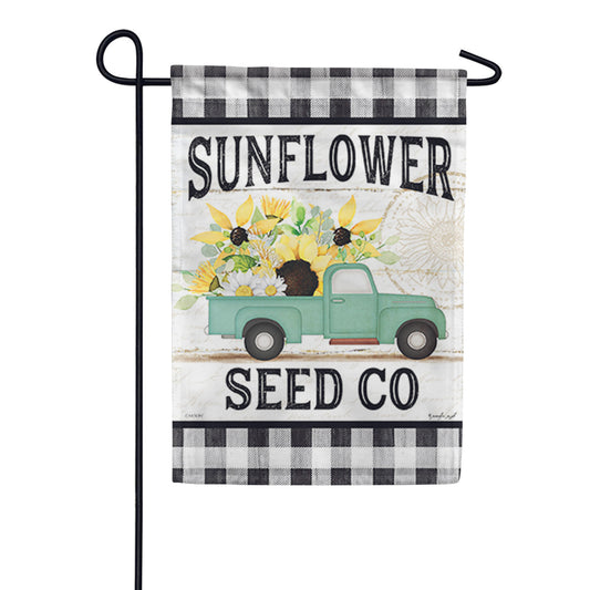 Carson Sunflower Seed Co. Garden Flag