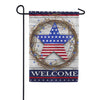 Carson Welcome Wreath Garden Flag