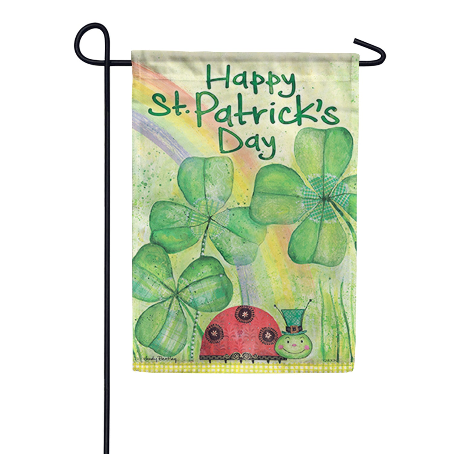 Carson Garden Flag - St. Pat's Ladybug