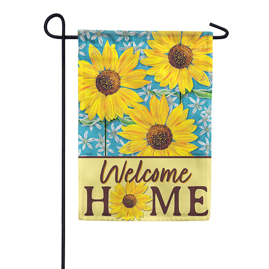 Carson Garden Flag - Sunflowers on Blue