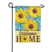Carson Garden Flag - Sunflowers on Blue