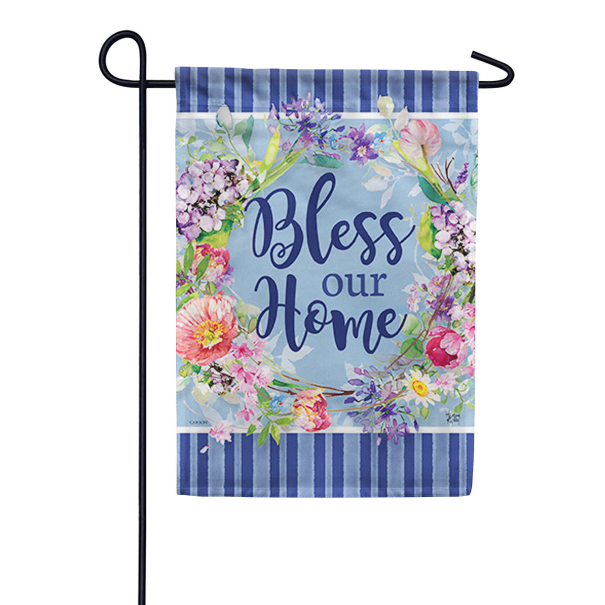 Carson Summer Wreath Garden Flag