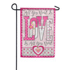 Carson Shimmer Garden Flag Love is All You Need