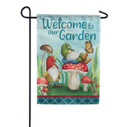 Carson Mushroom Gnomes Garden Flag