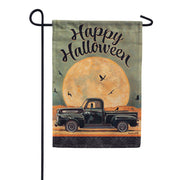 Carson Halloween Moon House Flag