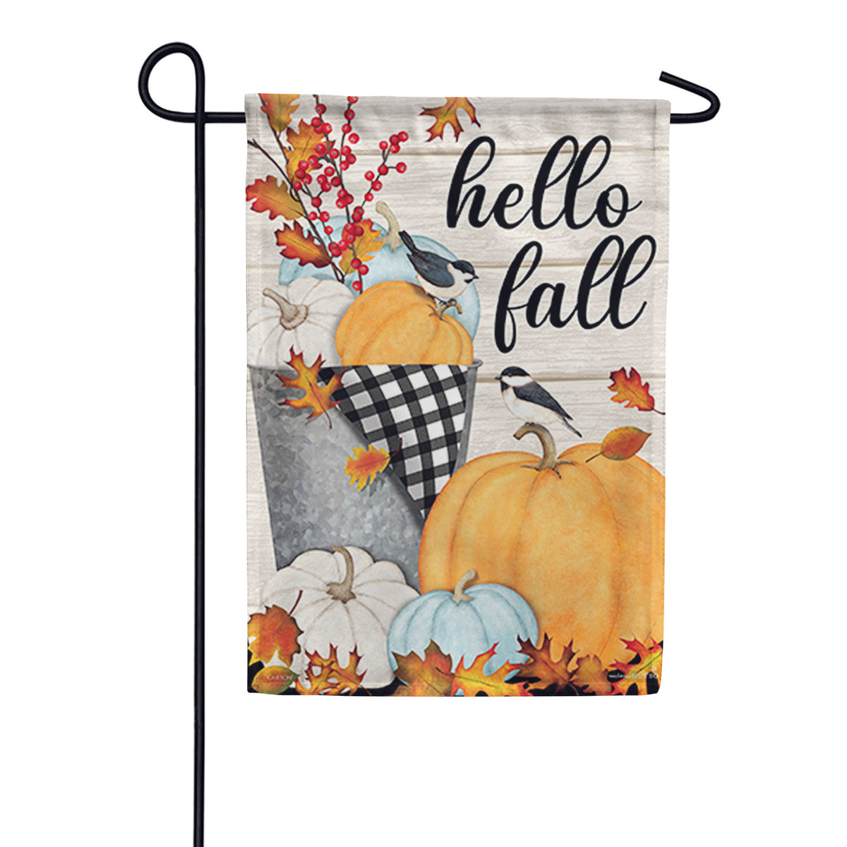 Carson Farmhouse Fall Pumpkins Garden Flag