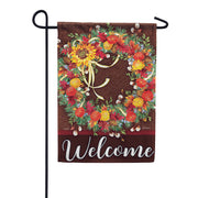 Carson Thanksgiving Wreath Garden Flag