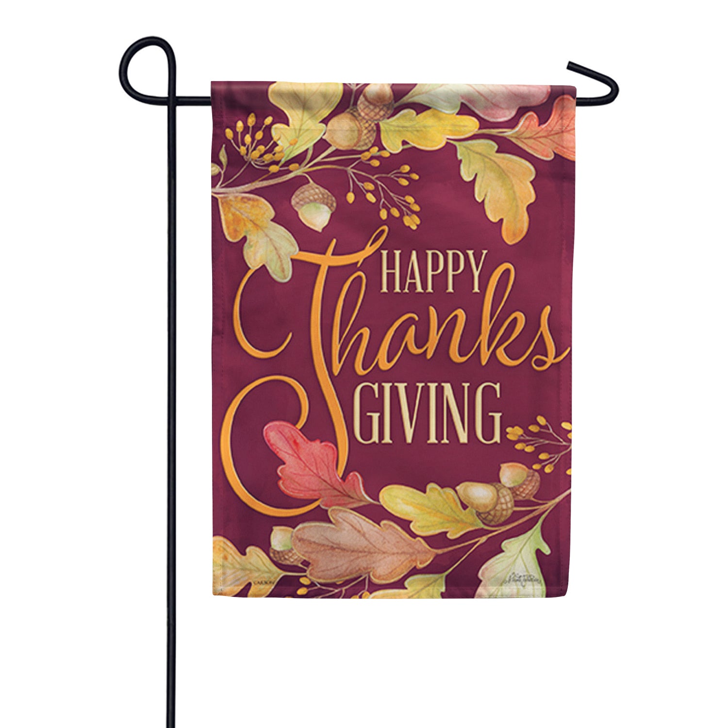 Carson Thanksgiving Leaves Garden Flag