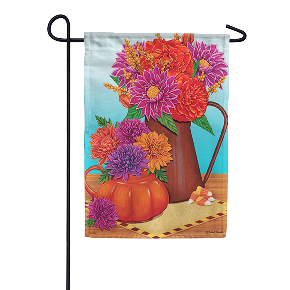 Carson Fall Flowers - Garden Flag