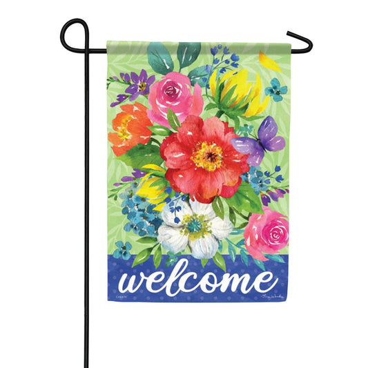 Carson Floral Spray - Garden Flag