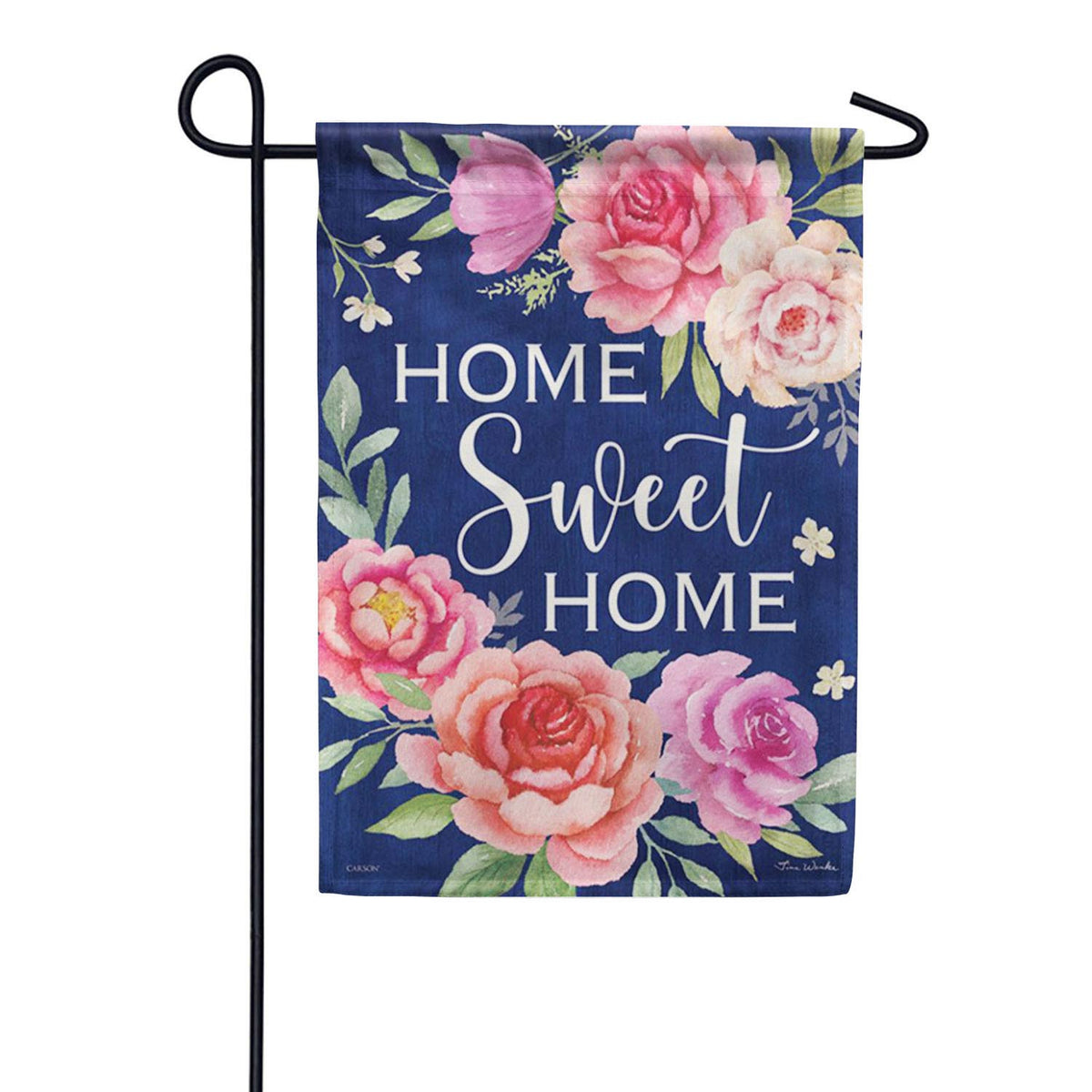 Carson Cabbage Roses - Garden Flag