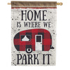 Carson Where We Park It House Flag
