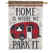 Carson Where We Park It House Flag