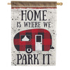 Carson Where We Park It House Flag