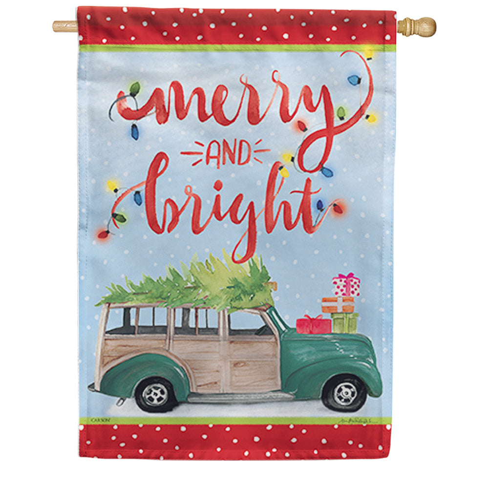 Carson Holiday Road Trip House Flag
