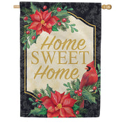 Carson Poinsettia Cardinal House Flag