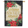 Carson Poinsettia Cardinal House Flag