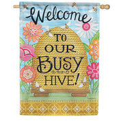 Carson Busy Hive Dura Soft House Flag