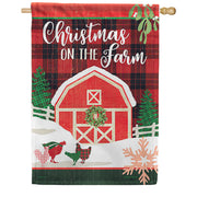 Carson Holiday Farm House Flag